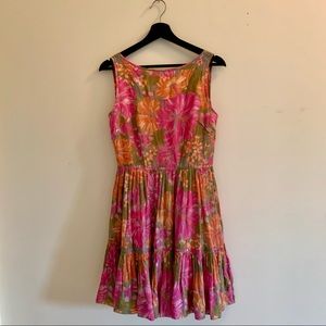 Tracy Feith For Target Hawaiian Pink and Orange Floral Sleeveless Dress Size 6/7